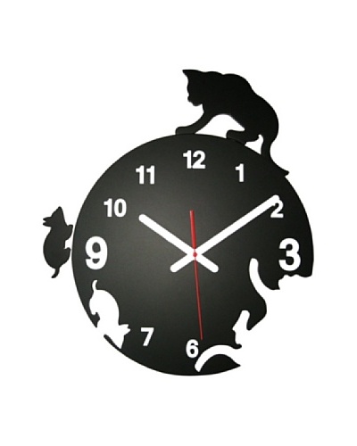 World Friendly World Cat & Mouse Chase Wall ClockAs You See