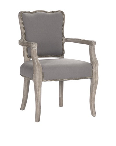 Zentique Elise Arm Chair, Grey/Limed Grey