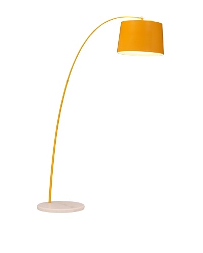 Zuo Twisty Floor Lamp, Yellow/White