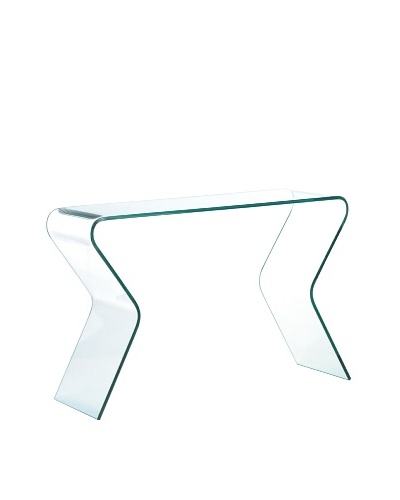 Zuo Respite Console Table, Clear