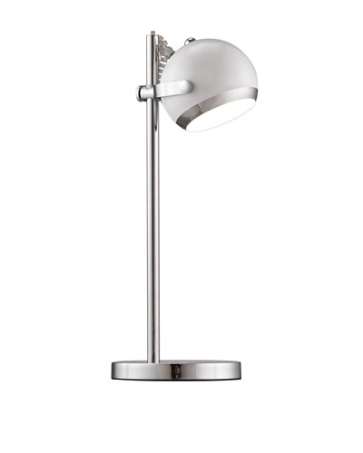 Zuo Cyber Table Lamp, White/Chrome