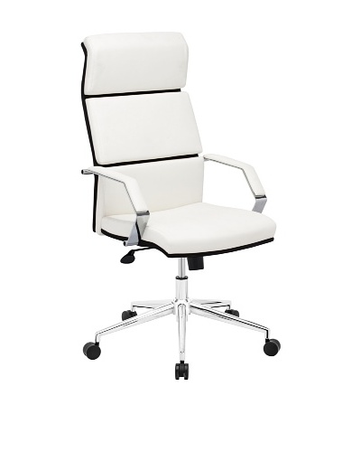 Zuo Lider Pro Office Chair, White