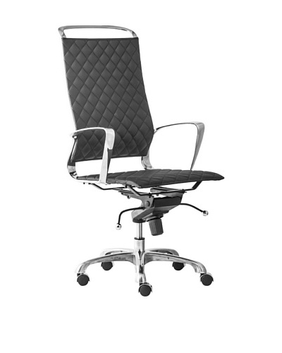 Zuo Jackson High-Back Office Chair, Black