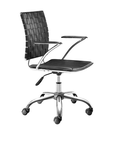 Zuo Criss-Cross Office Chair, Black