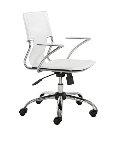 Zuo Trafico Office Chair, White